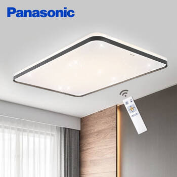 松下(panasonic)吸顶灯 led吸顶灯客厅吸顶灯时尚简约可调光长方吸顶