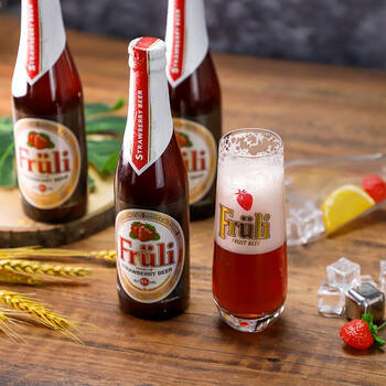 芙力fruli比利时芙力草莓啤酒进口fruli芙力果啤女士果味精酿啤酒6