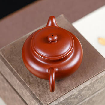 京东京造宜兴紫砂壶原矿朱泥手工茶壶泡茶壶功夫茶具朱泥仿古壶210ml