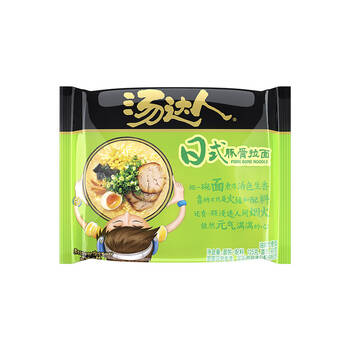 统一汤达人日式豚骨拉面袋装泡面方便面125g18袋箱3件