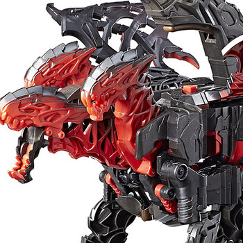 孩之宝(hasbro) 变形金刚 玩具 电影5 超级一步变形 三头龙c0934 凑单