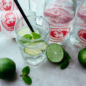 泰国原装进口 singha胜狮苏打水 325ml*24瓶 整箱装 无糖气泡水 *3件