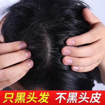 世仲堂一洗黑染发剂(黑色500ml) 一支黑洗发水泡泡植物不沾头皮一梳黑