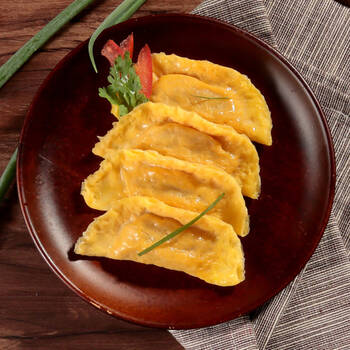 海霸王手工大蛋饺鸡蛋瘦肉饺子麻辣烫关东煮火锅饺摆盘食材300g*5包