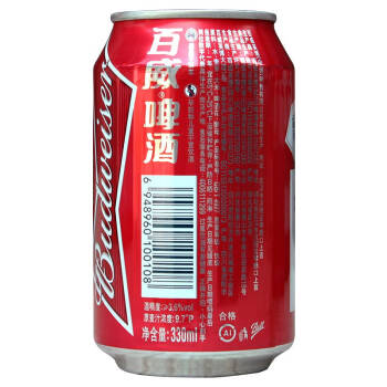 百威(budweiser)百威啤酒經典醇正330ml*24罐裝 - 喵喵折