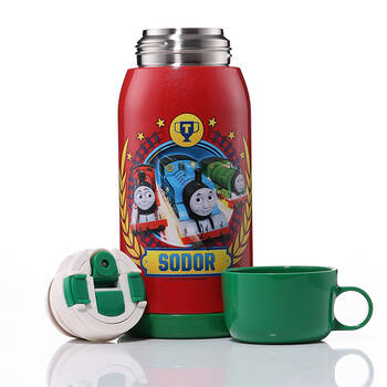 托马斯&朋友(thomas&friends)儿童水杯不锈钢保温杯吸管杯盖两用用