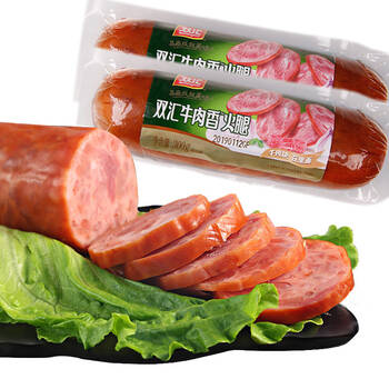 双汇 牛肉香火腿肠 600g 牛肉香肠烤肠 休闲食品休闲零食开袋即食 *3