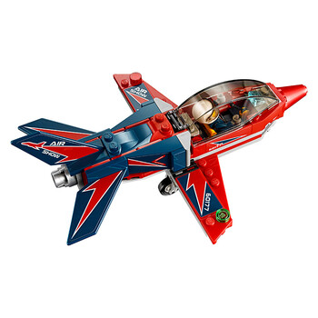 乐高 城市系列 5岁-12岁 空中特技喷气机 60177 儿童 积木 玩具lego