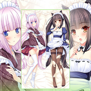 萌工坊    巧克力与香子兰动漫等身抱枕 个性定制抱枕生日礼物创意