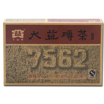 大益茶叶普洱茶熟砖茶 2006年7562砖 250克