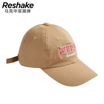 贾斯汀·比伯官方授权款马克华菲潮牌reshake男士刺绣休闲弯檐鸭舌