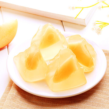 百草味 蒟蒻果汁果冻240gx2盒 水果味果汁布丁 休闲零食小吃 白桃味 *