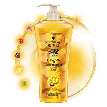 施华蔻(schwarzkopf)8金纯盈润精油洗发露600ml *2件