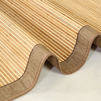 佳佰 竹席夏季席子厚包边耐磨双人双面加大凉席碳化空调席家纺1米8