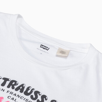 levis李维斯男士白色双马logo印花短袖t恤22495-0024levis 白色 l