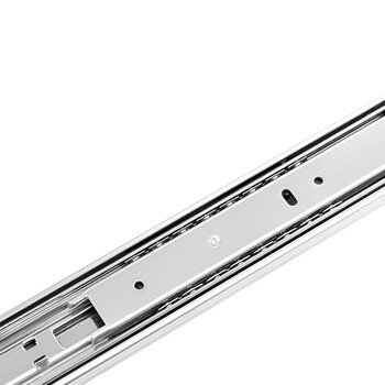 悍高(higold)抽屉轨道钢珠阻尼自锁45三节轨滑轨导轨 18寸