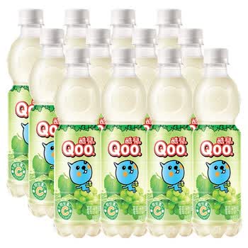 美汁源 minutemaid 酷儿 qoo 葡萄味 果汁饮料 450ml*12瓶整箱装 *2个
