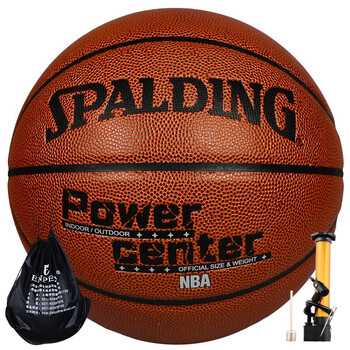 斯伯丁 spalding 74-104中锋篮球 pu材质室内外比赛蓝球