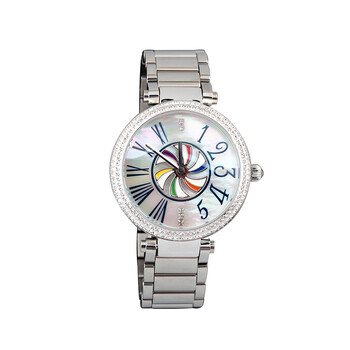 法国eternelle采用施华洛世奇元素水晶腕表 2016新款女士手表 白色