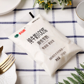 原生牛奶透明枕网红牛奶180mlx16包袋装纯牛奶促销 透明枕纯牛奶x16 *
