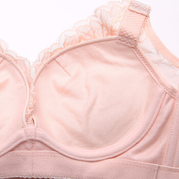 都市丽人蕾丝文胸 调整聚拢型深v性感蕾丝 b商场同款文胸 yb6112 虾粉