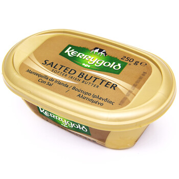金凯利(kerrygold)涂抹型黄油 250g 欧洲原装进口烘焙原料 *3个