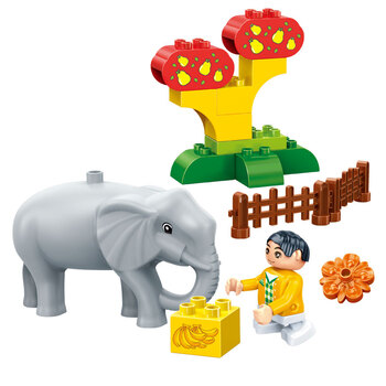 儿童益智早教玩具礼物动物游乐园 大象管家9566 凑单品