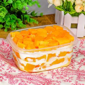 下午茶500g盒装 顺丰冷链空运 芒果千层盒子