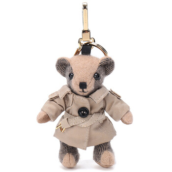 burberry 巴宝莉 女士驼色羊绒thomas泰迪熊吊饰 40275471