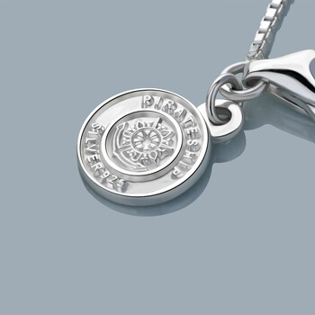 海盗船 pirateship项链925银迷你小樱花吊坠合成立方氧化锆石项链镀