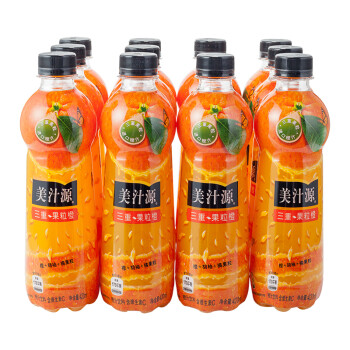 美汁源 mintue maid 三重果粒 果汁饮料 420ml*12瓶整箱装