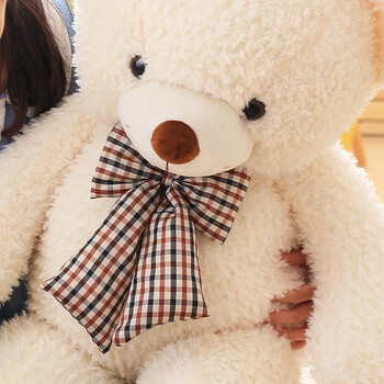 毛绒玩具 创意萌可爱卡通大号领带熊泰迪熊玩偶公仔 布娃娃抱枕 1米