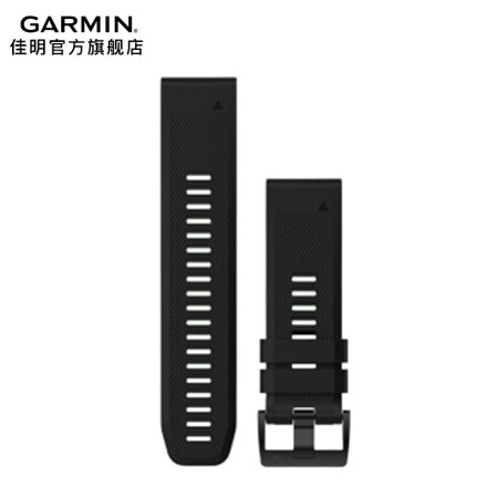 佳明（GARMIN） fenix3HR 运动手表腕表原厂替换表带 (26mm) 快拆硅胶表带墨黑色