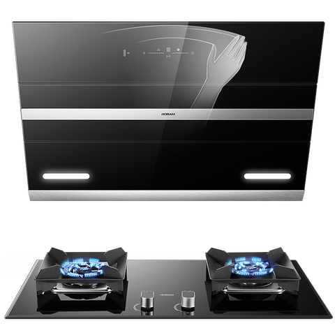 老板 强排烟灶套装