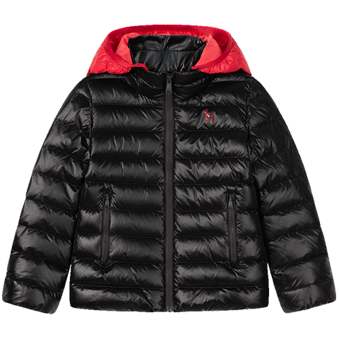 哈吉斯 儿童撞色羽绒服