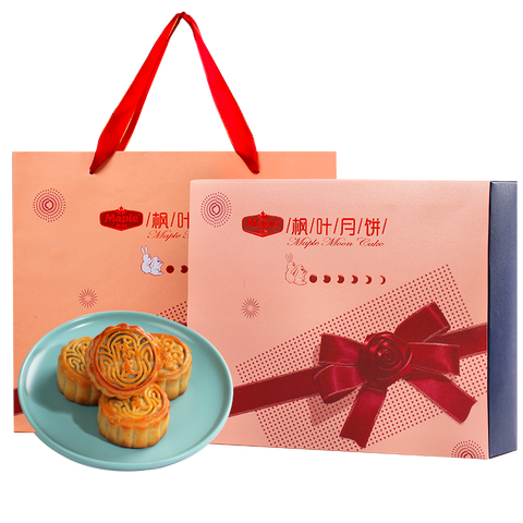 枫叶双口味月饼礼盒