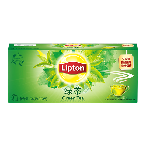 立顿冲饮袋装绿茶