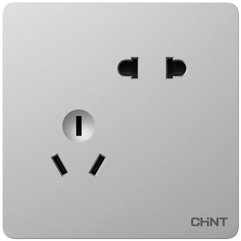 正泰 斜五孔开关插座