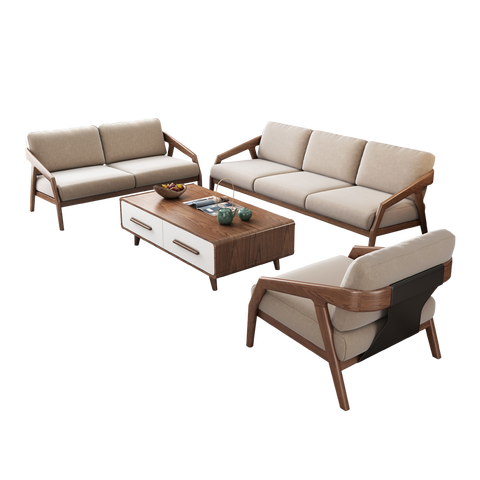 慕尼思丹 实木沙发