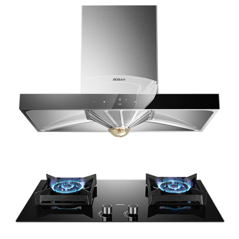 老板 大吸力烟灶套装