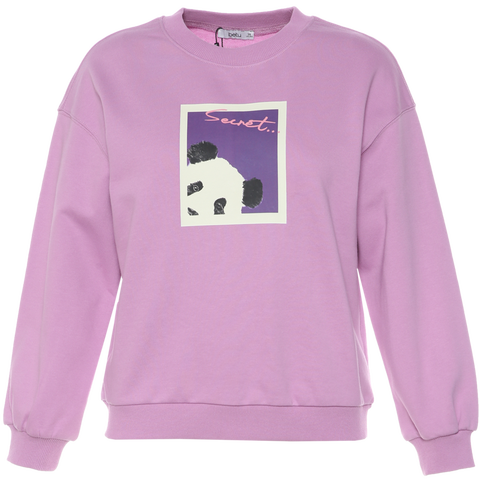 百图 熊猫印花针织卫衣