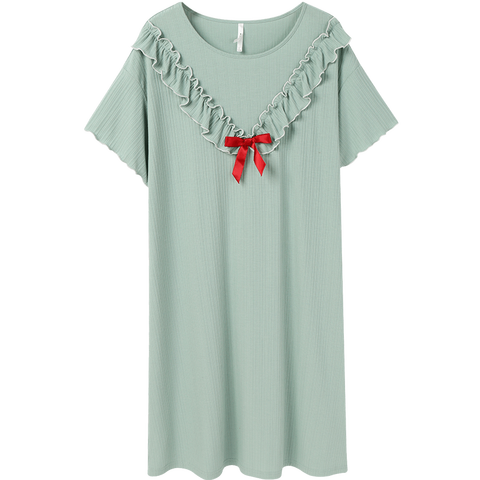 安之伴蝴蝶结睡裙