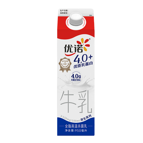 优诺 高品质全脂牛奶