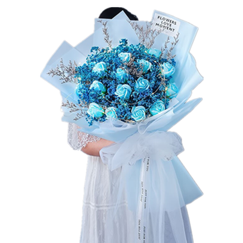 花时间满天星干花花束