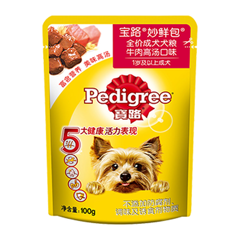 宝路 牛肉味狗罐头