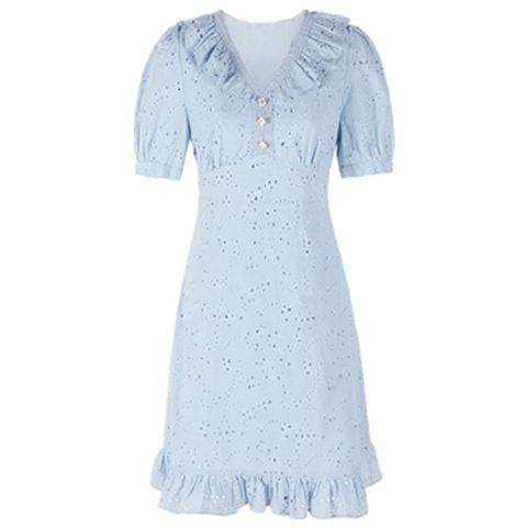 秋水伊人轻奢连衣裙