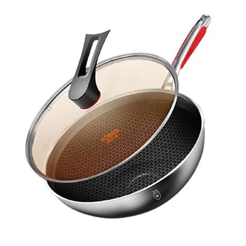康巴赫 抗菌不锈钢炒锅