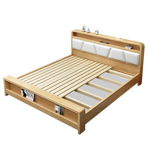 卧派 日式实木双人床