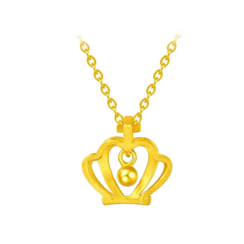 周大福 皇冠黄金项链