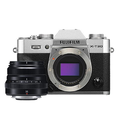 富士 微单银色相机